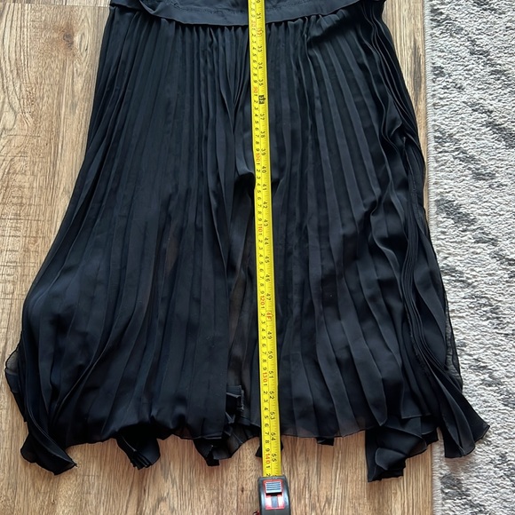 NEW! Zara Black Asymmetrical Pleated Dress - Picture 12 of 13